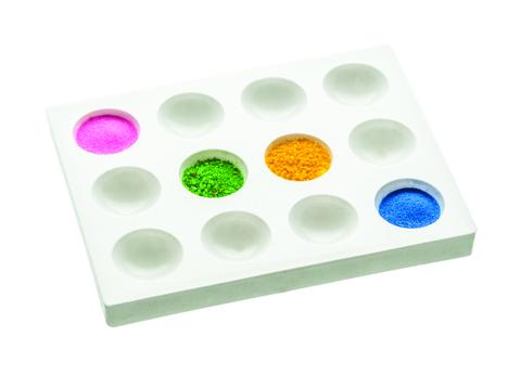 8 pcs Reaction Plate Well Well Plate drip Plate Scientific Spot Plate  Ceramic Reaction Plate Watercolor Painting Tray Depressions Porcelain Spot  Plate