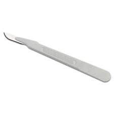 Scalpel Sterile Blades #10 10pcs Sterile Individually Foil Wrapped, with #3  Scalpel Knife Handle for Biology Lab Anatomy, Practicing Cutting, Medical