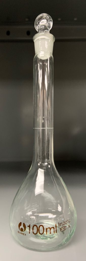 Volumetric Flask with Ground Glass Stopper (Student Grade) | KLM Bio ...