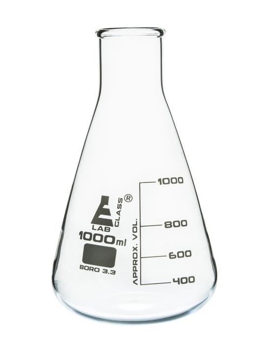 1000mL Erlenmeyer Flask Heavy Wall with 29/42 Standard Taper Ground Borosilicate Glass Joint Narrow Mouth Erlenmeyer Flask 