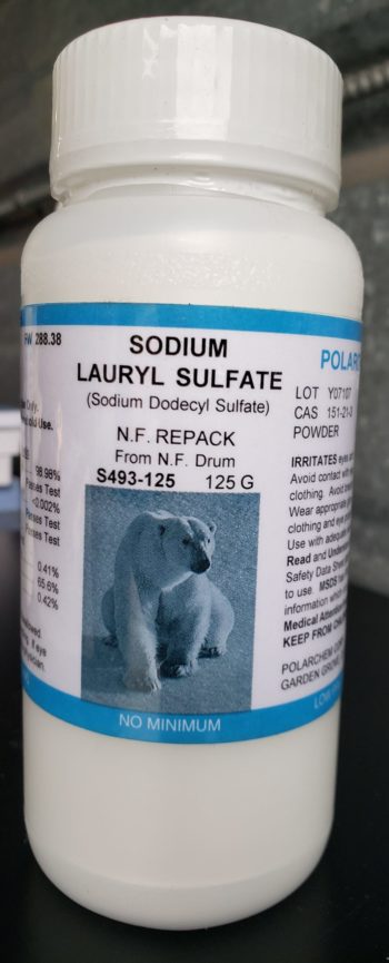 Sodium Lauryl Sulfate – 125 grams | KLM Bio Scientific