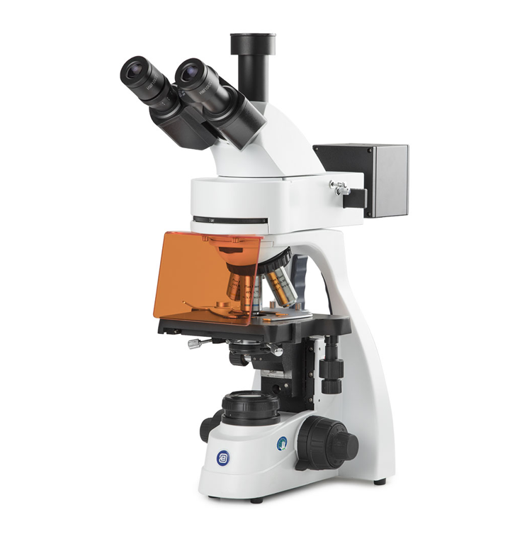 BioBlue Series Compound Microscope, Trinocular, SMP, 4/10/S40/S100x Oil  Objectives with Mechanical Stage