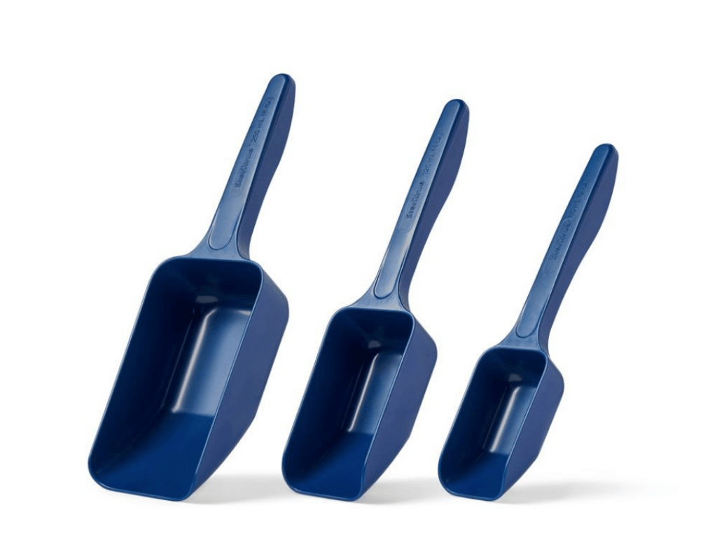 SteriTrue™ Metal Detectable PS Sampling Scoops | KLM Bio Scientific