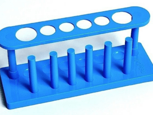 Test Tube Rack, Plastic, 6-Tube, 10/pk