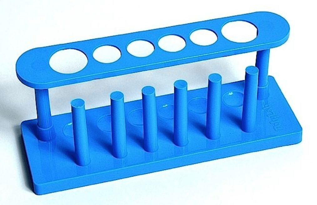 Test Tube Rack, Plastic, 6-Tube, 10/pk | KLM Bio Scientific