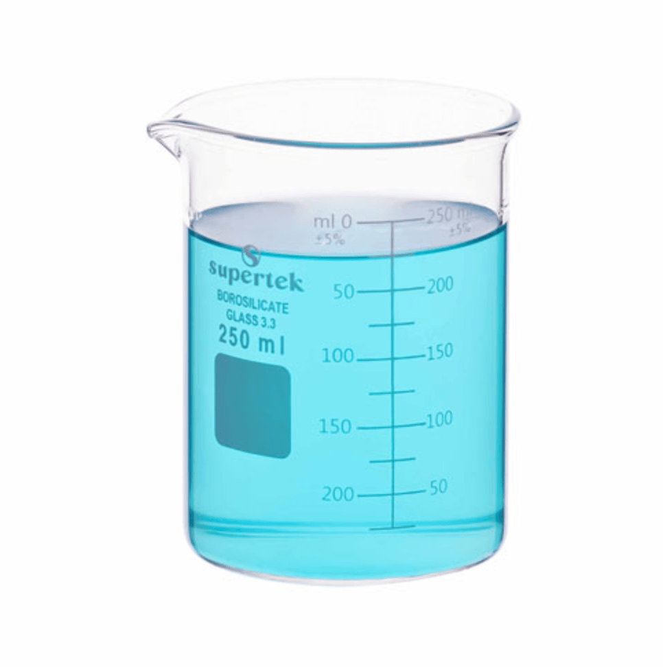 Beaker, Low Form, with Double Capacity Scale